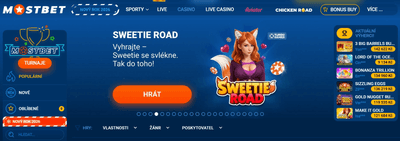 Mostbet online kasino v České republice